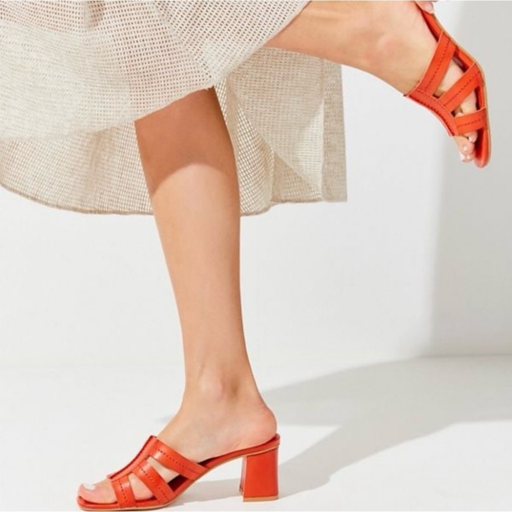 Brand new Urban outfitters cutout sandal in orange